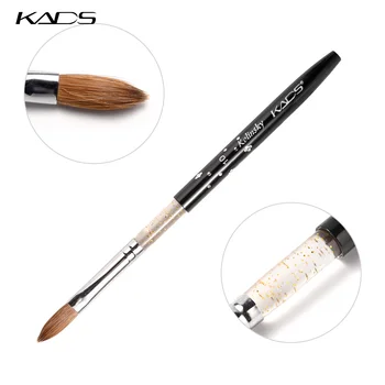 

5pcs/set 10# 100% Kolinsky Sable Brush UV Gel Nail Art Acrylic Brushes for Nail Paiting Drawing Carving Brush Manicure Tool Set
