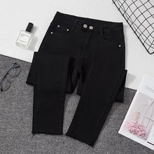 

Plus size Jeans Female Denim Pants Black Womens Jeans woman Donna Stretch Bottoms Feminino Pants For Women Trousers