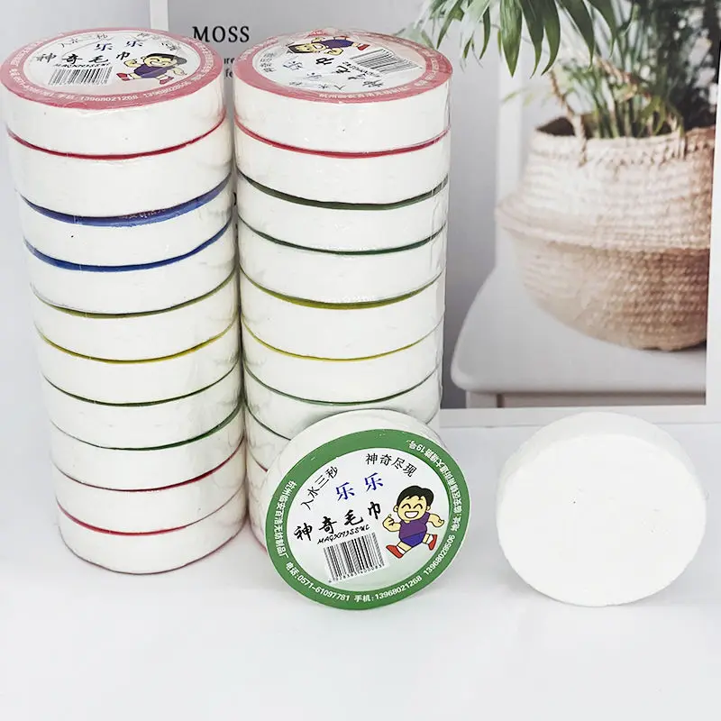 Одноразовое спрессованное полотенце 10 шт./лот нетканое Хлопковое для