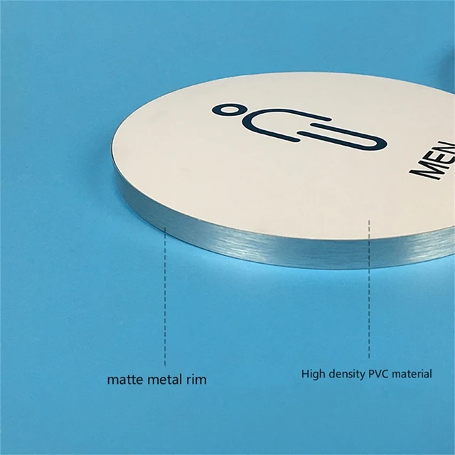 아크릴 소재로 제작된 남자 여자 욕실 간판, 화장실 사용자들에게 필요한 정보를 전달