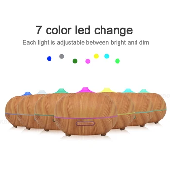 

Aroma Diffuser Aromatherapy Humidifiers Wood Grain Essential Oil Diffuser Ultrasonic Cool Mist Humidifier for Of fice Home