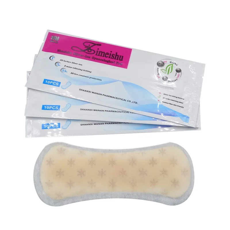 Slide Silver ion feminine hygiene pad gynecological nursing pad yoni