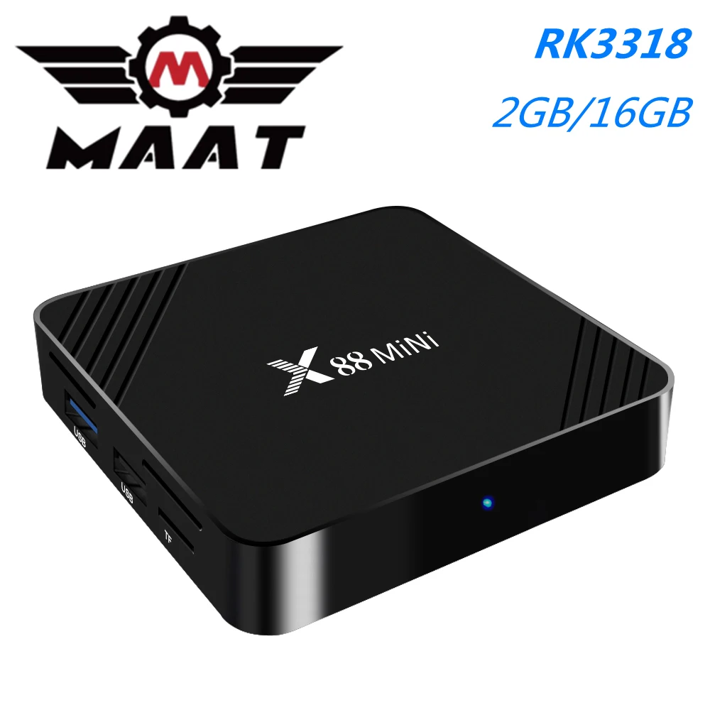 ТВ-приставка MAAT X88 Mini Android 9 0 Rockchip RK3318 четырехъядерный приставка 2 Гб Ram 16 Rom 4G Wifi