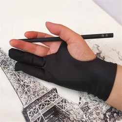 Gants pour écran tactile, pour peinture plate, 2 doigts, Anti salissure, pour l'école, peinture à la main, pour croquis artistique, 1 pièce 