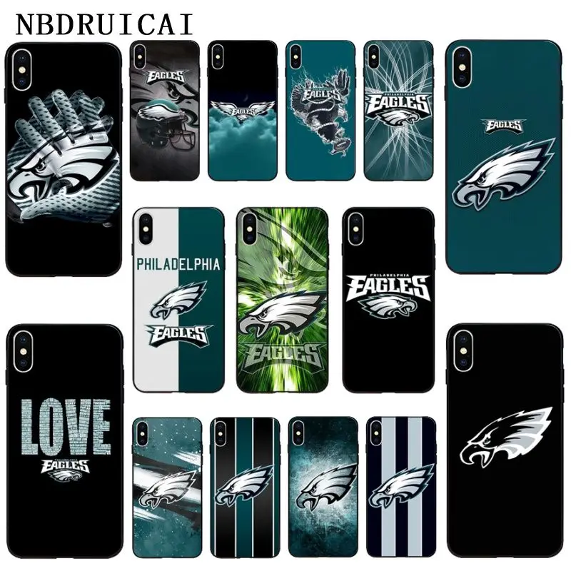 

NBDRUICAI Philadelphia Eagles High Quality Phone Case for iPhone 11 pro XS MAX 8 7 6 6S Plus X 5 5S SE XR case