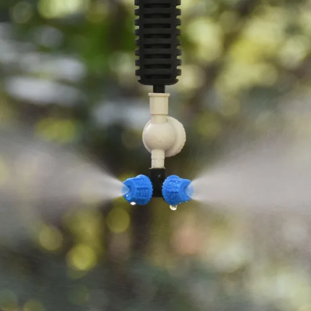 Hanging cross mist sprinkler anti drip misting nozzle water spray greenhouse nozzles for cooling 1set 3
