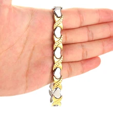 Магнитный браслет для похудения, серебряный, золотой, женская мода, титановая сталь, ювелирные изделия для женщин, Прямая поставка, магнитное кольцо на палец