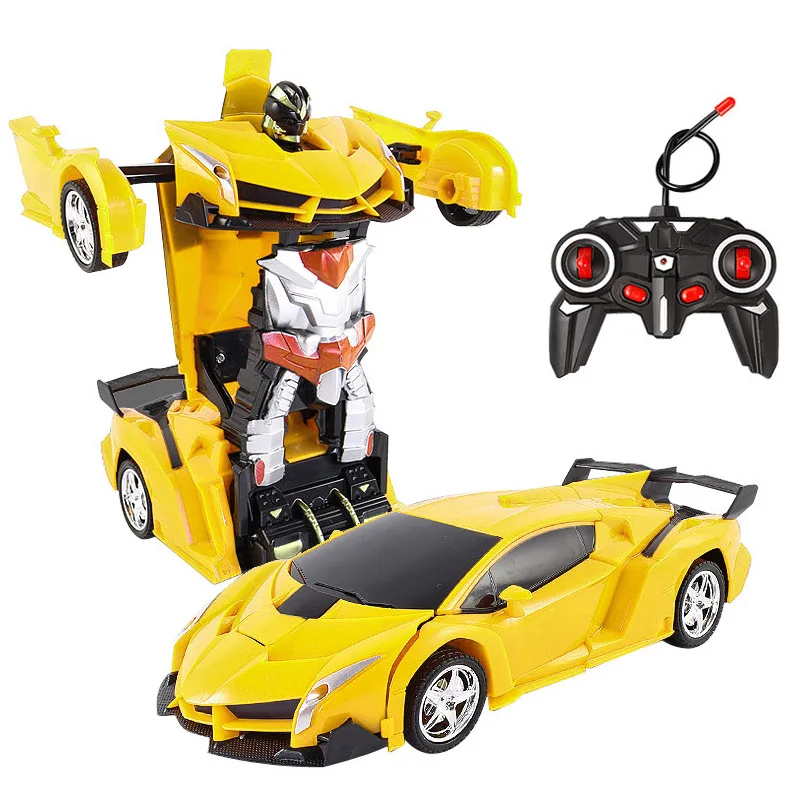 RC Car 24 styles Robots Toys Transformation Robots Sports Vehicle Model  Remote Cool Deformation Car Kids Toys Gifts For Boys remote control car RC Cars