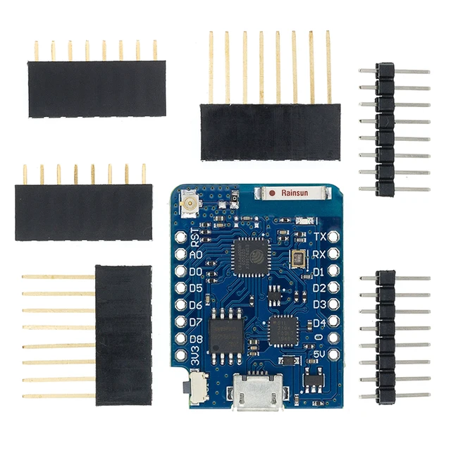 Wemos D1 Mini Pro (16MB) with External Antenna from Mostly Robots