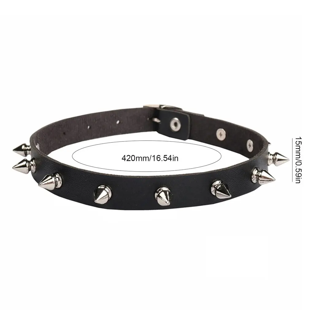 Spiked Choker For Women Men Punk Rock 