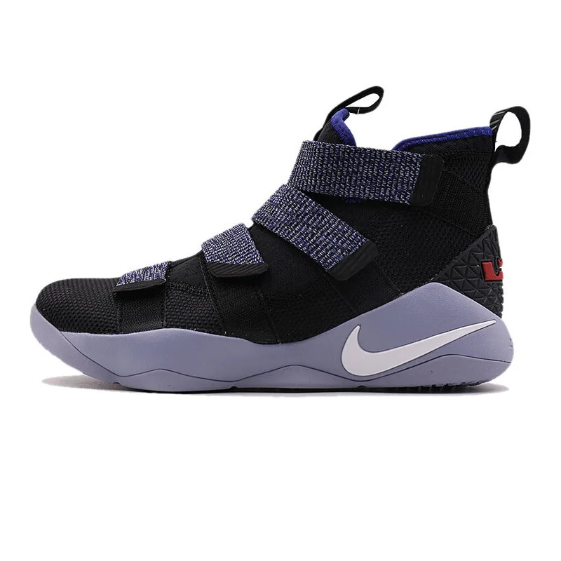 Оригинальные оригинальные LBJ мужские баскетбольные кроссовки LEBRON SOLDIER XI LBJ дышащие спортивные кроссовки легкие Нескользящие 897645
