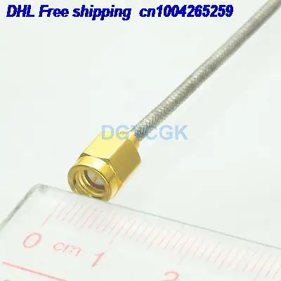

DHL 50pcs SSMA male plug straight Semi-rigid cable RG405 0.086" 6" cable 22j