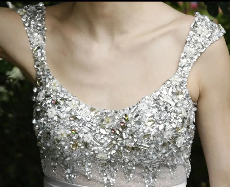 Новая мода vestidos robe de soiree Формальное сексуальное короткое роскошное Хрустальное платье для выпускного вечера вечерние платья подружки невесты