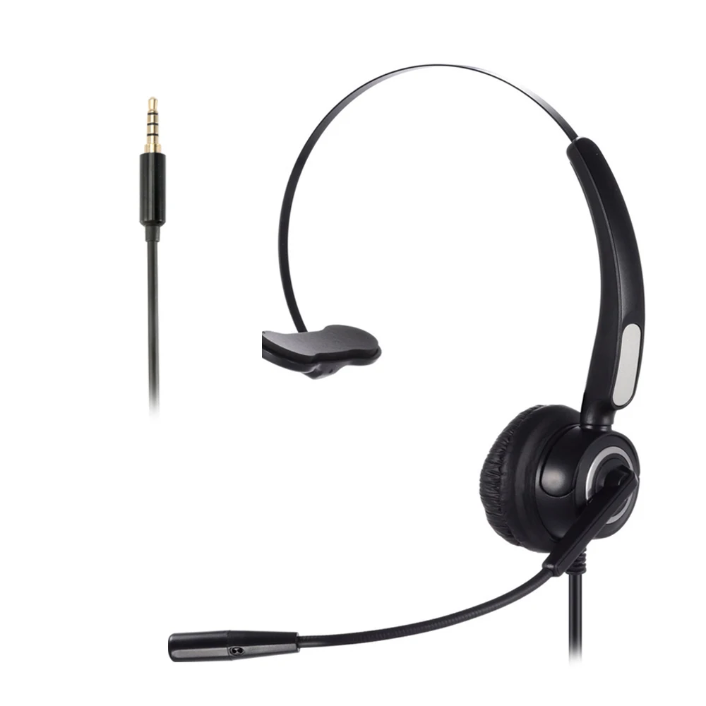 VH510 3 5 мм Mono WiredHeadset Call Center офисные наушники телефон шумоподавление обслуживание