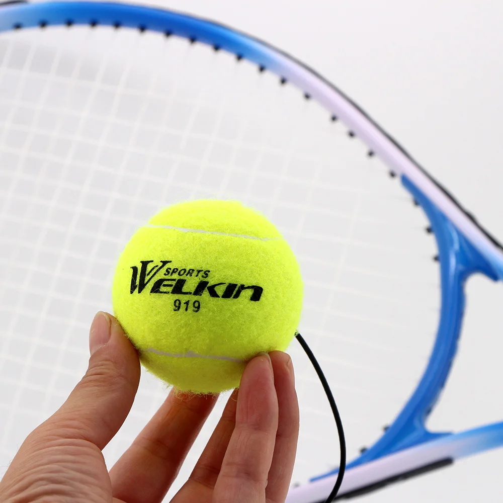 Tennis Balls With Elastic Rope Cricket Training Rubber Ball For Beginner