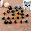 100pcs Plastic Safety Eyes For Toys Glitter Mix Color Craft Doll Eyes Amigurumi  For Teddy Bear 12mm Animal Puppet Doll DIY 1