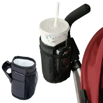 

Waterproof Baby Stroller Pram Mug Cup Bottle Holder Thermal Bag with Pocketed Carrying Case Milk Bottle Cart