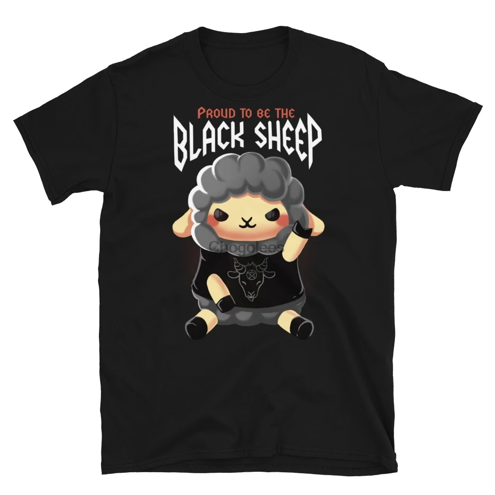 Black Sheep Metal Funny Cute Animal Rock Music Short-Sleeve Unisex T-Shirt |
