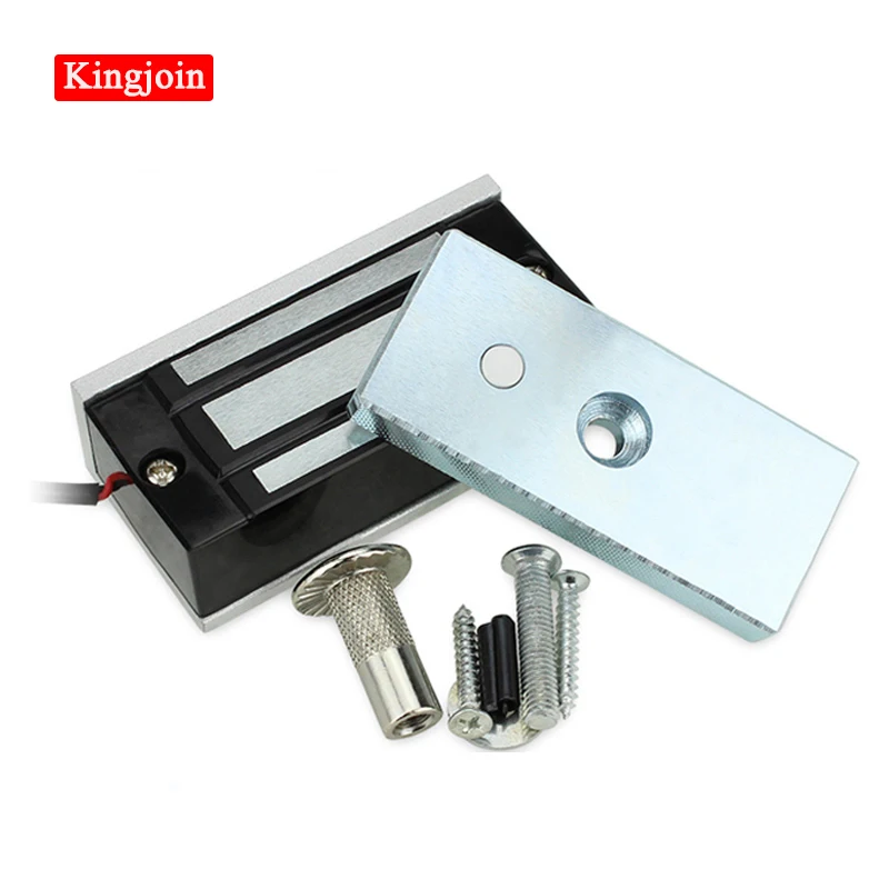 KINGJOIN DC12V/24V 60KG электромагнитный мини замок электронный магнитный дверной