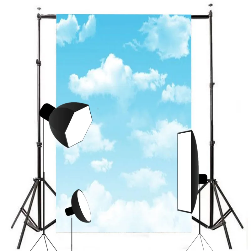 Blue Sky White Cloud Studio Photography Background Photo Backdrop Props