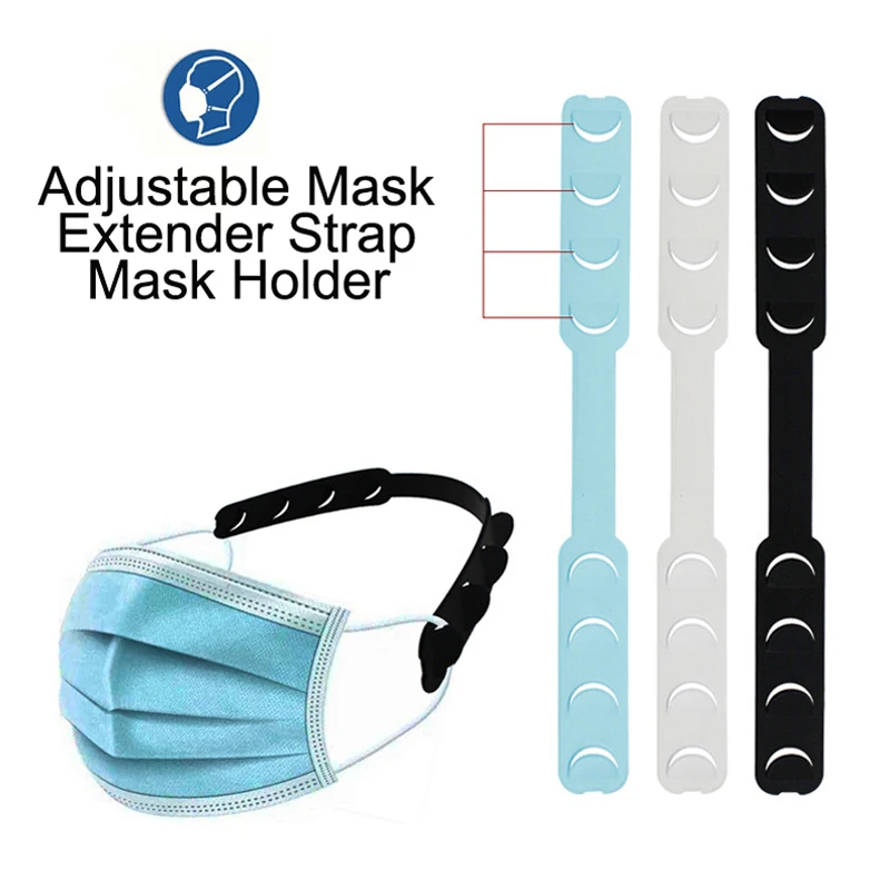 

2pcs Adjustable Mask Extender Strap Mask Holder Mask Extender Masks Extension Hook for Extending Masks Buckle Ear Protectors