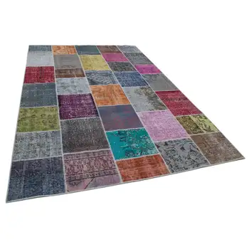 

205x297 Cm Multicolor Handmade Patchwork Rug-7x10 Ft
