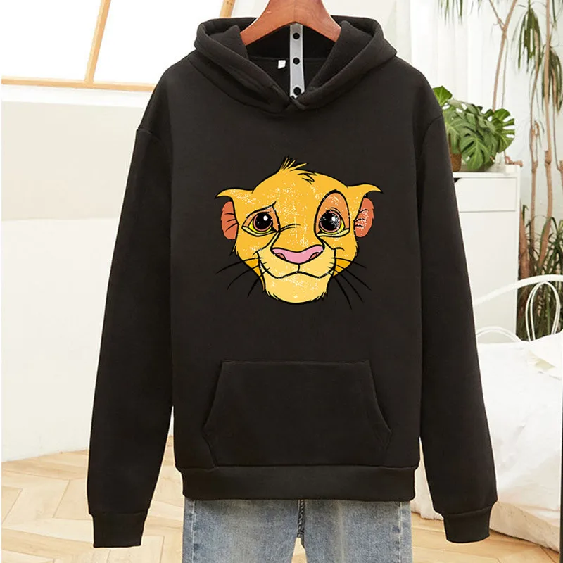 

Women's Print Lion Hoodie Sweatshirt Autumn Winter Oversize Pullovers Sweatshirt Ladies Tops Casual Long Sleeve Sweatshirt Woman