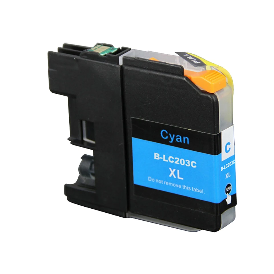 Cartucho de tinta de repuesto para Brother LC203 LC201 203 201 para cartuchos de tinta compatibles con impresora MFC J4620DW J4320DW J4420DW J5520DW J5620DW J5720DW Amarillo