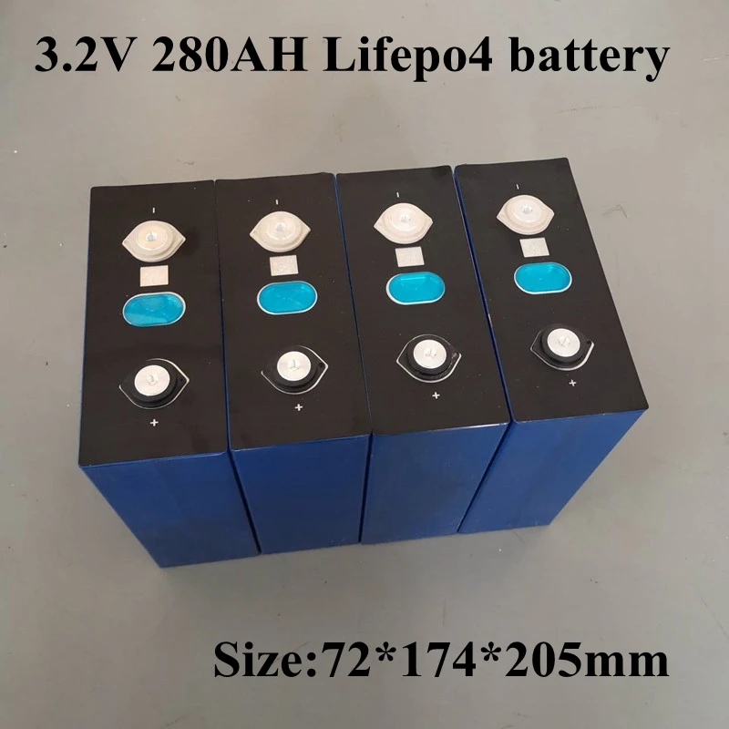 2 шт 3,2 V 280Ah Lifepo4 батарея 3C разряд для 12v RV EV Mortorcycl солнечная система литиевый аккумулятор Diy