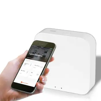 

ABS Remotely Control Wireless Mini Bluetooth APP Hub Multi-function Door Lock Electronic Smart Home Led Fashion WiFi Gateway