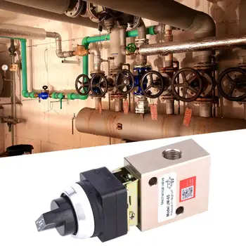 

JM05 Pneumatic Mechanical Valve PT1/4 Inch 2 Position 3 Way Rotation Head Type Valve
