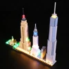 Vonado LED Lighting Kit for 21028 Architecture New York City Light Kit, Not Included the Building Block 3