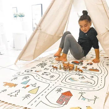 

Baby Play Mat Toys For Children Colorful Road Rug Playmat Developing Mat Baby Room Crawling Pad Be Colored Directly Home Deretor