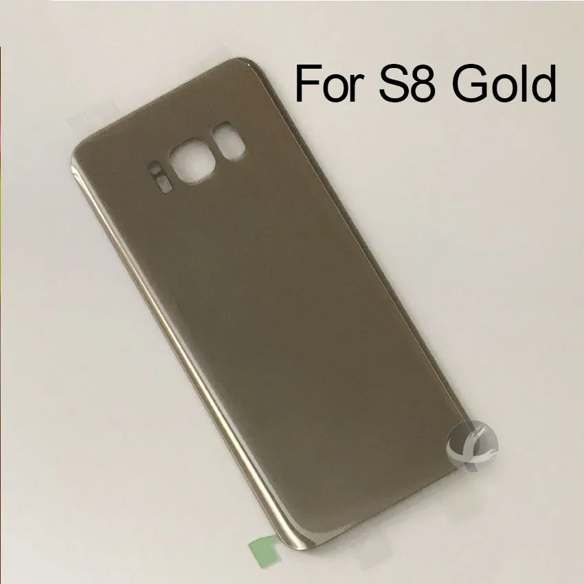 Задний стеклянный корпус+ клей для samsung Galaxy S8 задняя панель крышка батареи с логотипом