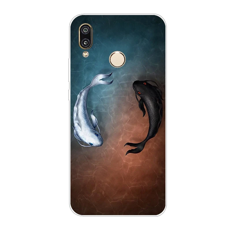 Мягкий чехол для телефона из ТПУ для huawei P20 Lite, разноцветный окрашенный чехол для huawei P20 Lite Capa Funda P20Lite 5,84"