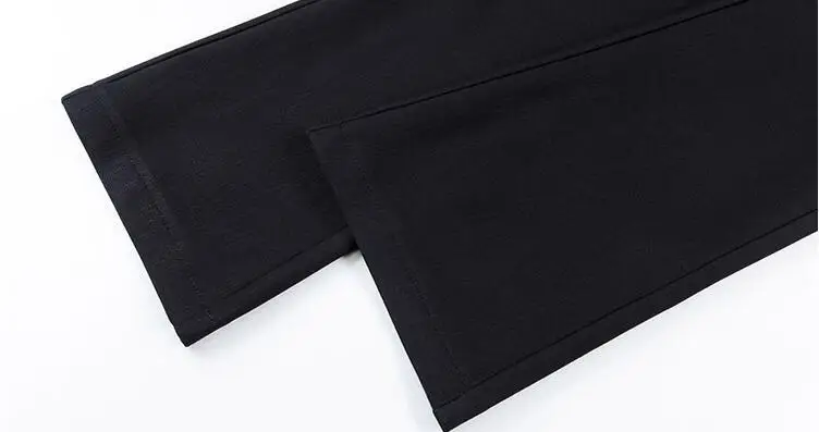 Толстая Высокая талия плюс размер новые осенние и зимние офисные женские Брендовые расклешенные брюки для девочек одежда