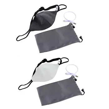 

LED Light Up Mask Rechargeable 7-Colored Safety Warning Mask For Night Riding Party 3.7V 450mAh