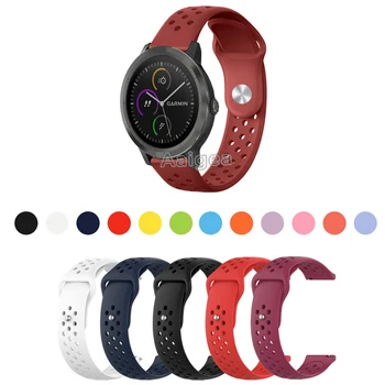 

Fashion Soft Silicone Watch Band Strap for Garmin Vivoactive 3 Smart Watch Replace 20mm watch strap Sports Bracelet wrist band