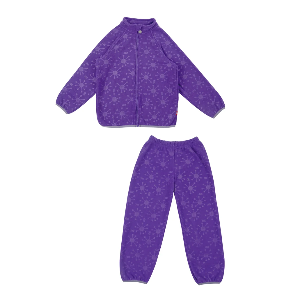 Комплект флисовый детский Reike Happy Forest Friends purple(размеры 98-134) Осень-Зима для девочки