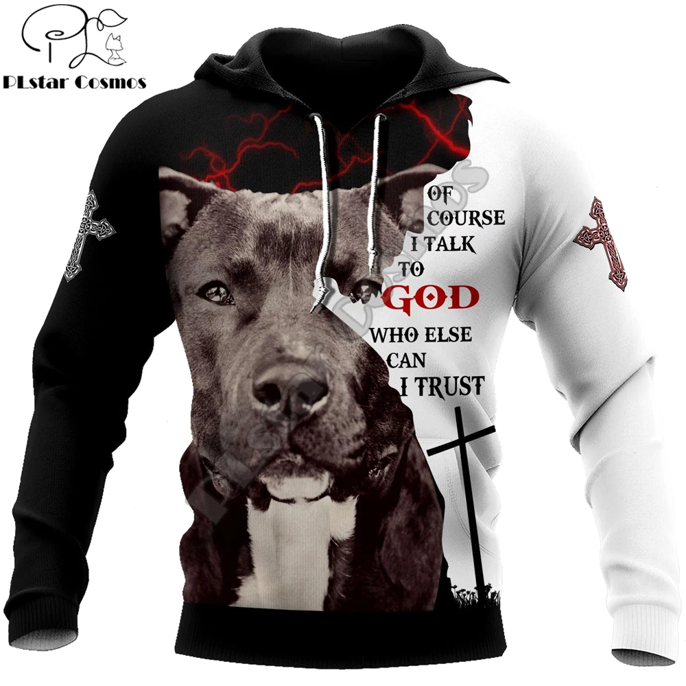 Animal Love Pitbull Dog 3D All Over Printed Mens autumn Hoodies Harajuku Unisex Casual Pullover Streetwear Tracksuits DK242