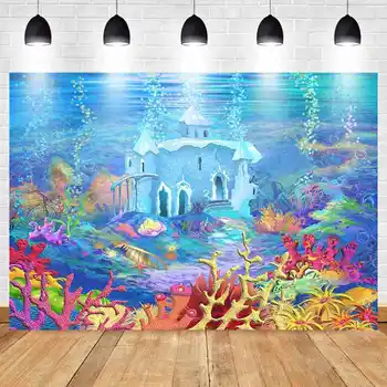 

Photography Under Sea Castle Backdrop Ocean Bubble Birthday Party Photo Studio Booth Background Newborn