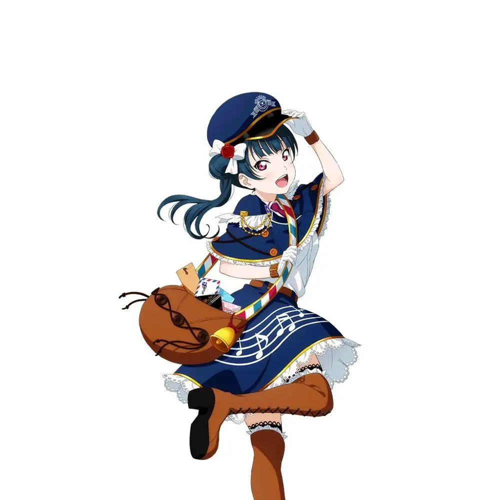Обувь в стиле аниме «Живая любовь! Солнечном свете! Aqours Tsushima Yoshiko косплей костюм вечерние парик для студенческой вечеринки синий конский хвост