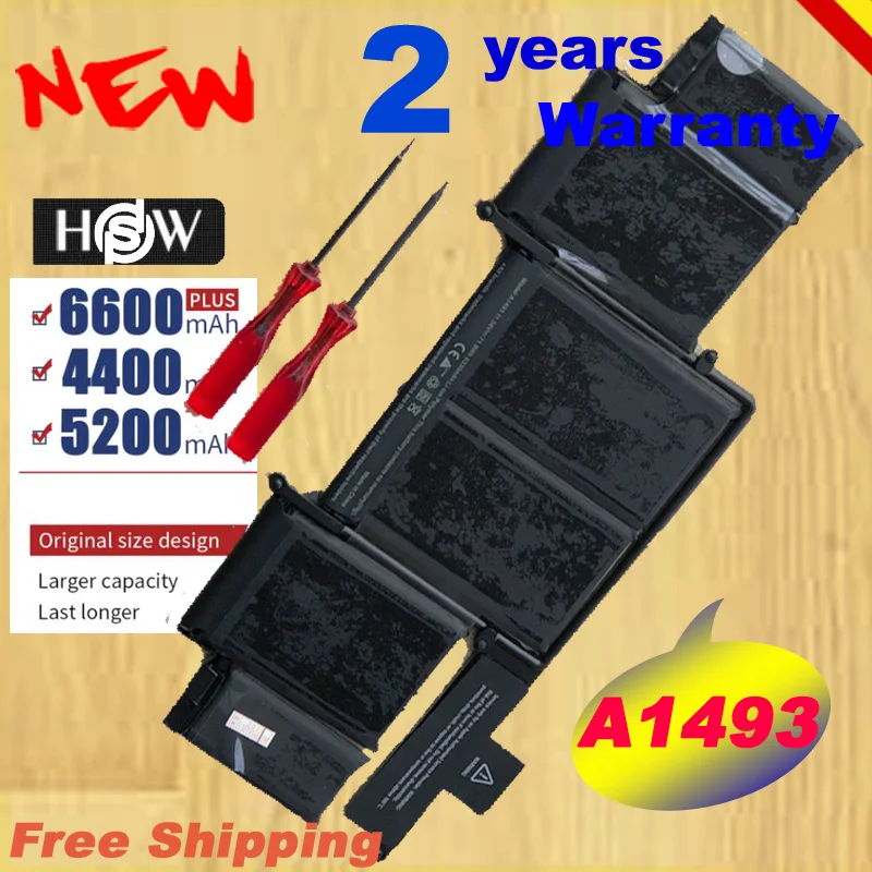 HSW A1493 Аккумулятор для ноутбука Apple Macbook Pro 1" retina A1502 Late 2013 Mid лет ноутбук быстрая