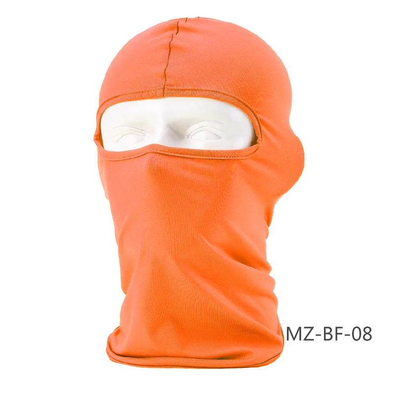 HEROBIKER Nuova Moto Viso Maschera Балаклава Viso Scudo Biker Ski Viso Maschera Moto Antivento Lycra Moto дышащая Maschera - Цвет: Orange-MZ-BF-08