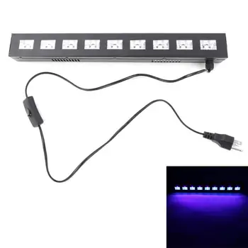 

AC90V-240V 27W 9 LEDs Purple Light Wedding Stage Lamp Black Home Party Bar Night Club School Show