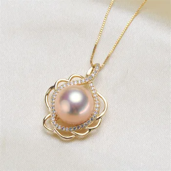 

Pearl Pendant Settings, Fashionable Bases Setting Pendant Mountings 925 Silver Pendant Jewelry DIY making No Pearl No Chain