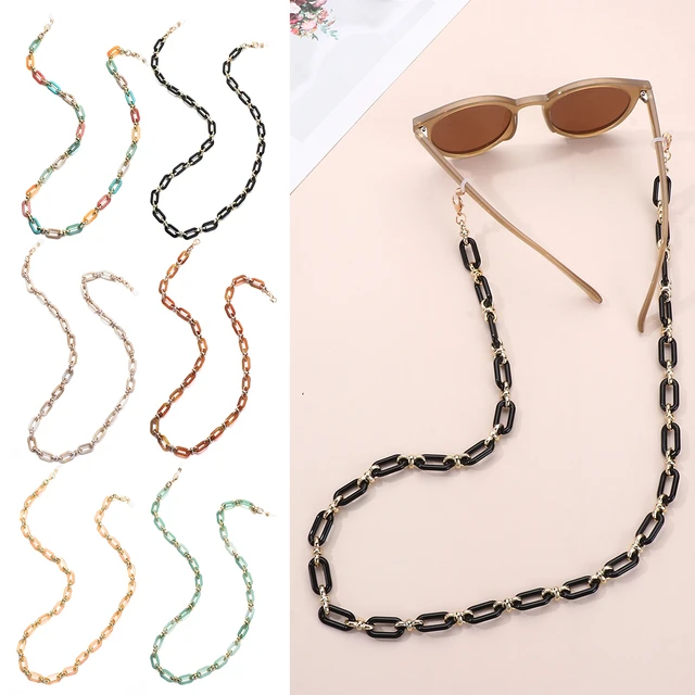 Hongeely Glasses Holder Chain Loop Eyeglasses Necklace for Men's Jewellery Sunglasses  Chain (Corn chain) at Amazon Men's Clothing store