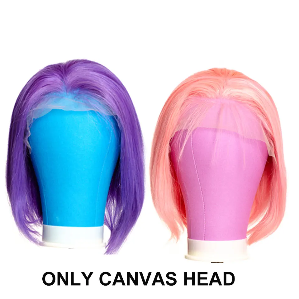 Светло голубая и розовая парусиновая подставка для маникюра аксессуары парика