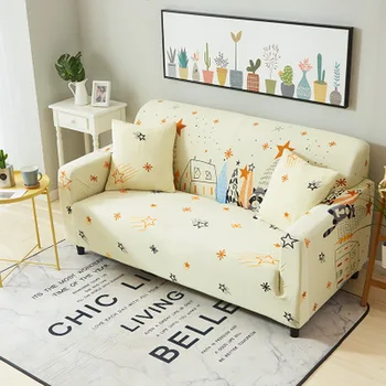 

Elastic Sofa Cover All-inclusive Couch Cover for Living Room 1/2/3/4 Seater Stretch Slipcover Sofa Spandex Cubre Sofa