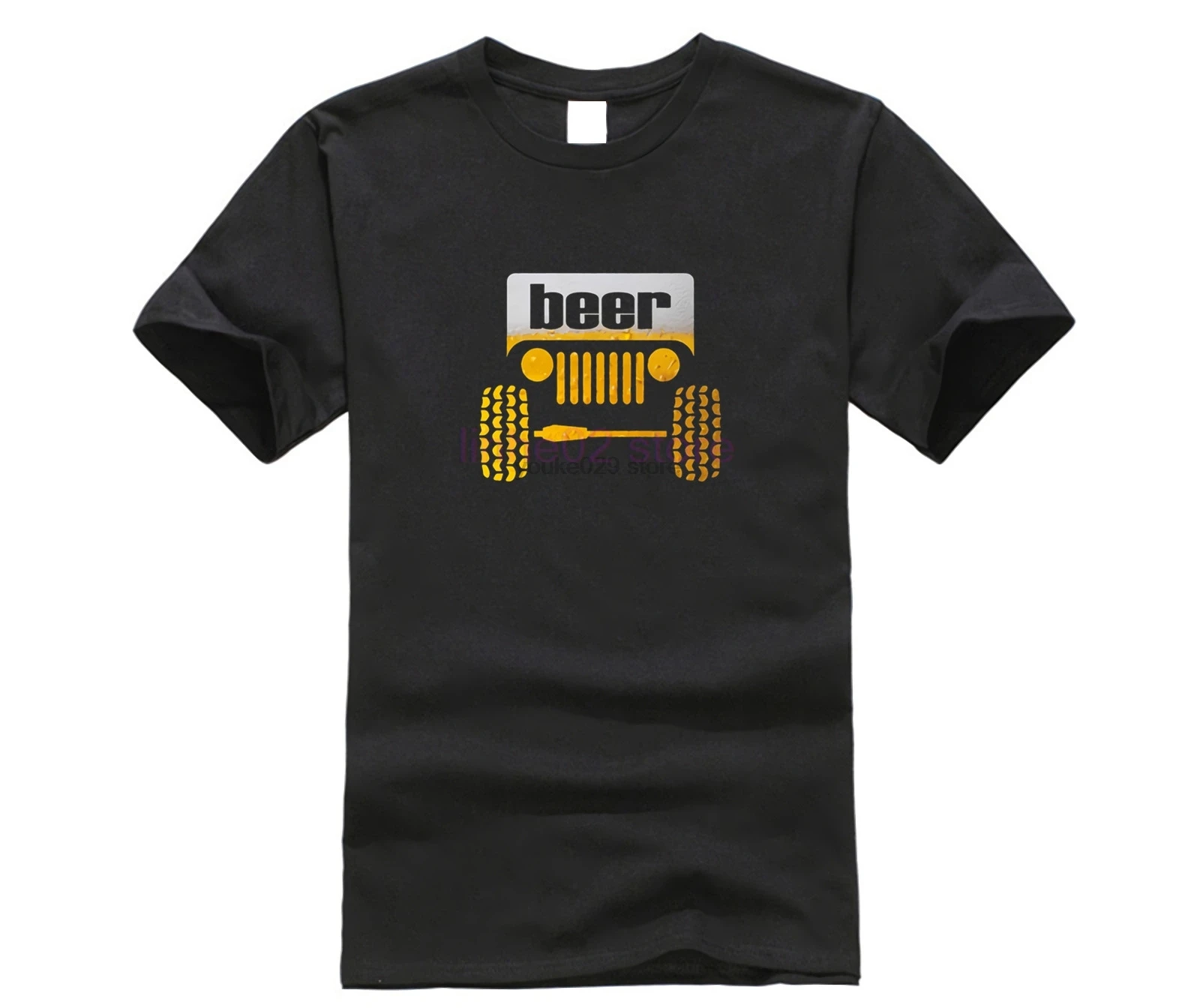 Jeep Beer T Shirt Printed Cool T-Shirt Summer Great Camisas Hombre Men's Tshirt Famous |
